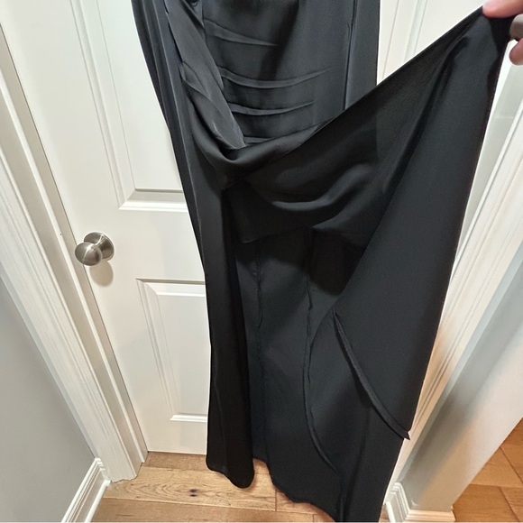 Kendall + Kylie Azazie women’s size A10 formal Black Backless side split Dress - Picture 8 of 12